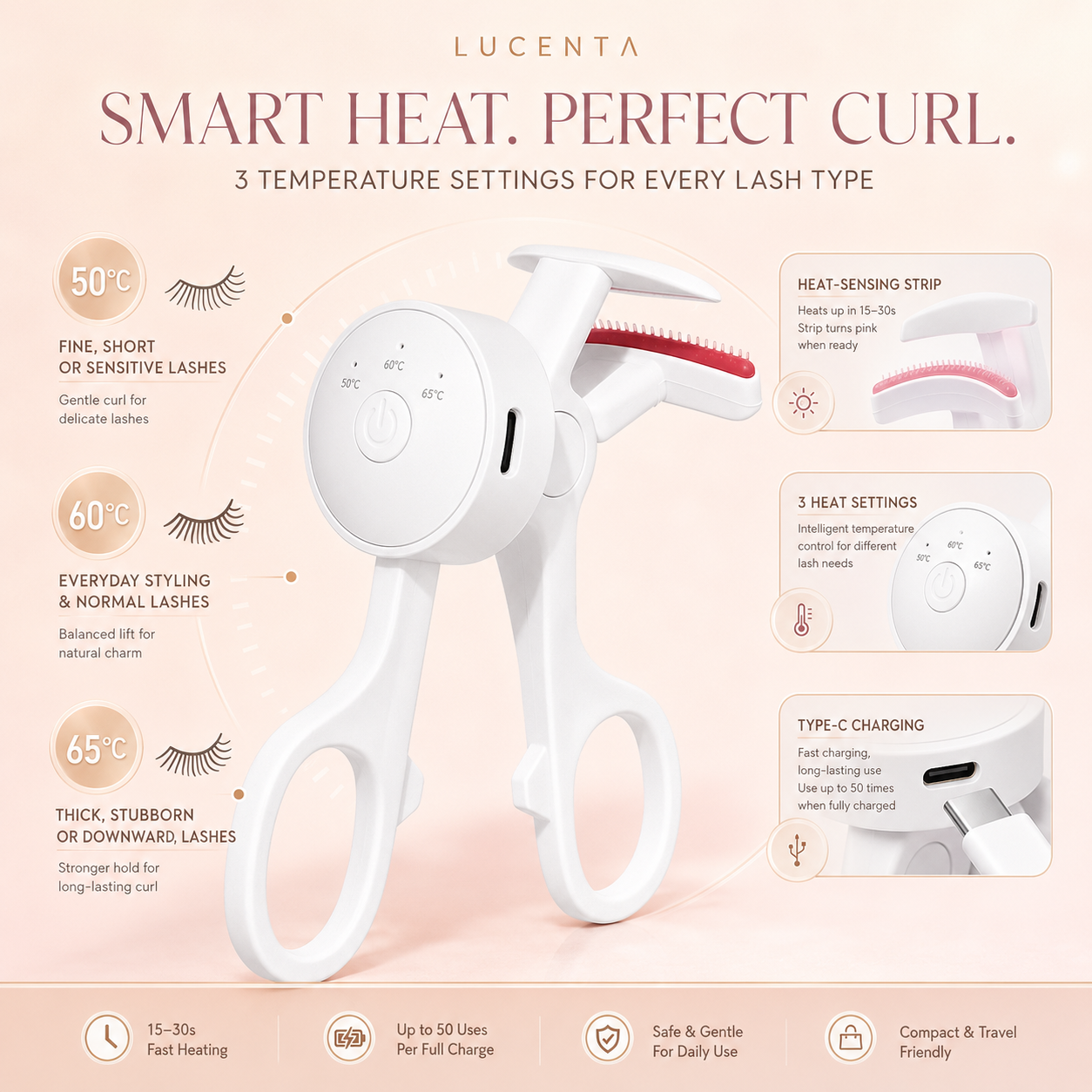 Lucenta Heated Lash Curler
